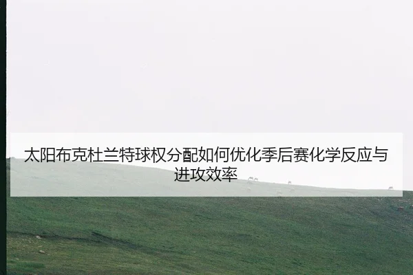 太阳布克杜兰特球权分配如何优化季后赛化学反应与进攻效率